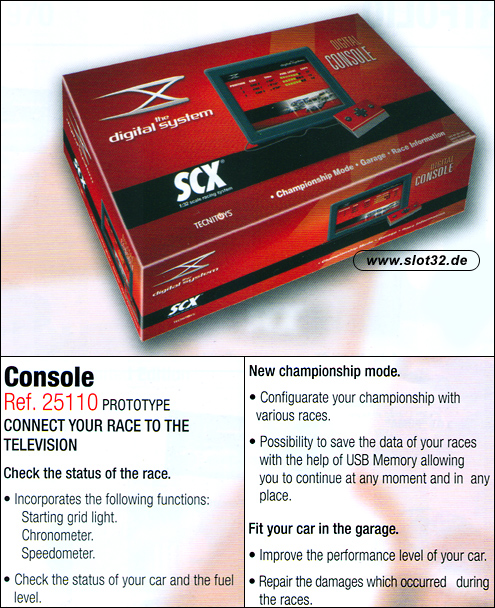 SCX DIGITAL digital console to TV